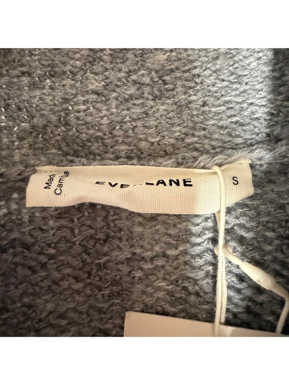 Everlane Rollneck Sweater Women's Size Small in Heather Grey Twist New With Tags - Picture 3 of 6